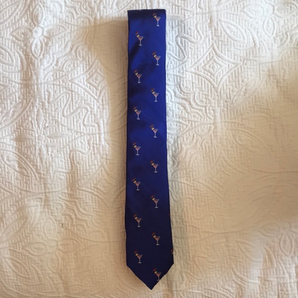 Vineyard Vines Other - Vineyard Vines Martini Partini Blue Bay Silk Tie